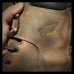 Red Wing steel toe boots